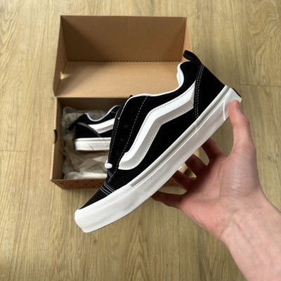 Vans Knu Skool Junior schwarz/weiß/Gummisohle GRÖSSE 5,5 UK Turnschuhe | Neu mit Karton   