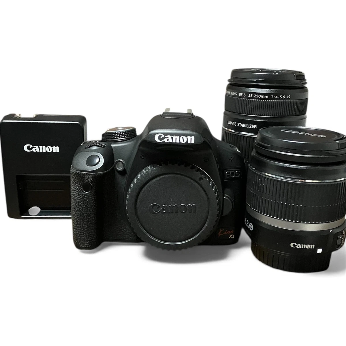 【S2302】 Canon EOS KISS X3 EF-S 18-55 Canon EOS Kiss X3 (Japanese Rebel T1I) DSLR Camera Body, Black