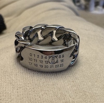 アクセサリー Maison Margiela CHAIN RING size06 Chain Ring by MM6 Maison Margiela on Sale