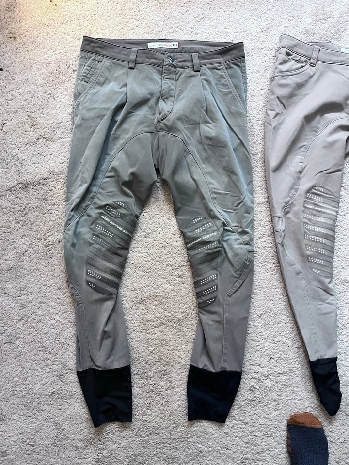 2双套装两个专业动画马裤成人膝贴抓骑行裤34 X 30 — 第 3/4 张图片