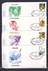 [LG78955] Belgium N°2039/2042FDC Sports First Day Cover COB € 11,00 SUPERB