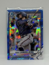 2021 Bowman Chrome #BCP-28 Shea Langeliers Sapphire