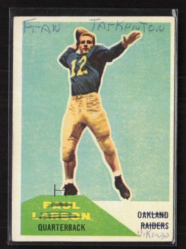 Paul Larson #13 1960 Fleer card