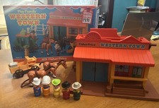 Fisher Price Little People Western Town made in USA 1982 #934 VTG FP Play Toy