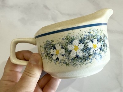 Vintage LENOX Temperware Dewdrops Stoneware  Creamer Pitcher Dish *Excellent*
