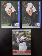 Fred Couples & Lee Trevino Pro Set Lot of 3 Prototype Cards EX See pics.