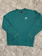 NIKE Men  s Sportswear Crewneck Sweatshirt Green Size Small FREE SHIPPING