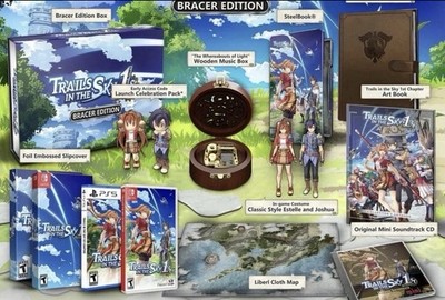 Trails in the Sky 1st Chapter Steelbook & Bracer Edition - Switch - New/Sealed