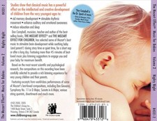 DON CAMPBELL THE MOZART EFFECT - MUSIC FOR BABIES, VOL. 2: NIGHTY NIGHT NEW CD