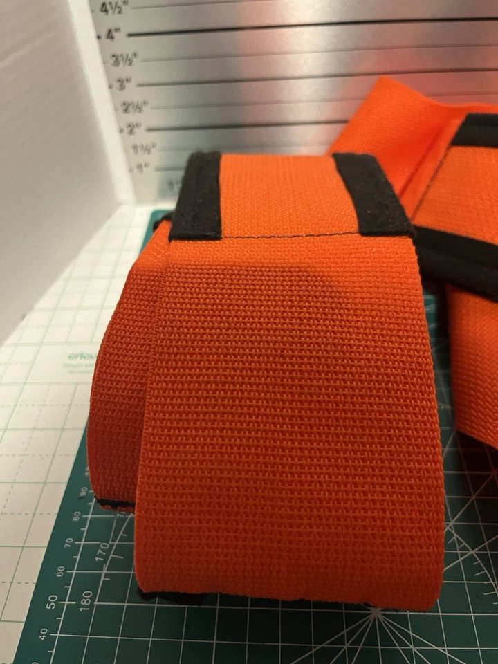 Correa de elevación y movimiento para carretilla elevadora de antebrazo naranja  Foto 2 de 4