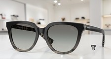BURBERRY BE4469 420011 Grey Check Grey Gradient 53 mm Women's Sunglasses