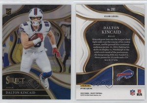 2023 Panini Select Club Level Silver Prizm Dalton Kincaid #281 Rookie RC