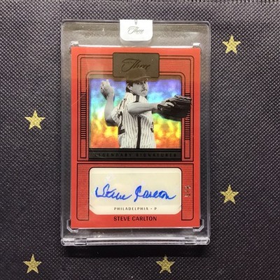Steve Carlton 2023 Panini Three and Two - Legendary Signatures  #5/6 Phillies