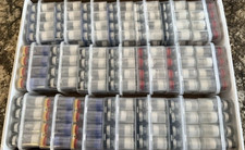 Lot of Multiple Vials in Clear Plastic Case B...