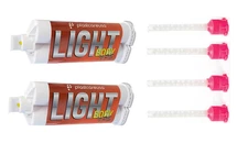 VPS Light Body Fast Set Dental Impression Material – 2 Cartridges + 4 Mixing Tip