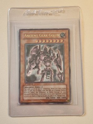 Yugioh Ancient Gear Golem Ultimate Rare TLM-DE006 1. Auflage 