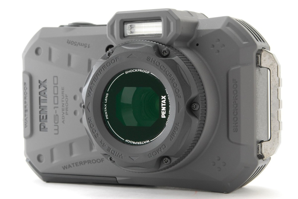 MINT w/Box] PENTAX WG-1000 Gray Ricoh Compact Digital Camera