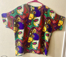   Renaissance  Short Sleeve Blouse, Size L, Excellent Condition.
