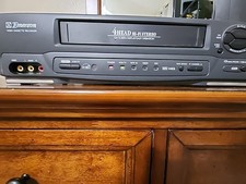 Emerson EWV601 VCR 4-Head HiFi VHS Recorder/Player No Remote Tested