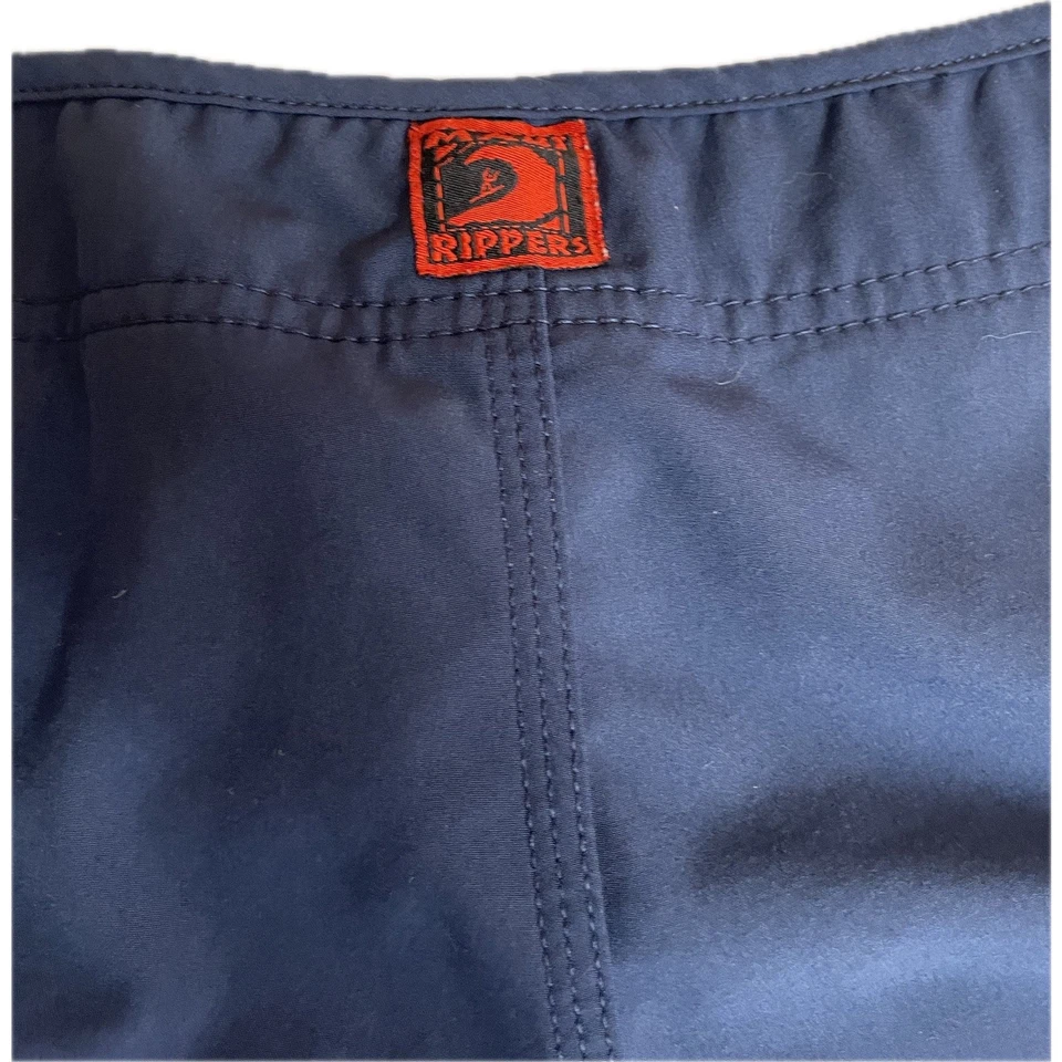 Maui Rippers Board Shorts Mens Size 14 Blue Draw String Hawaiian Swim Trunks - Image 3 of 4