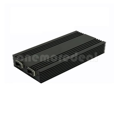 USB4 to 2 Port Fiber SFP+ Ethernet Adapter 10Gb Network Card For Thunderbolt 3/4