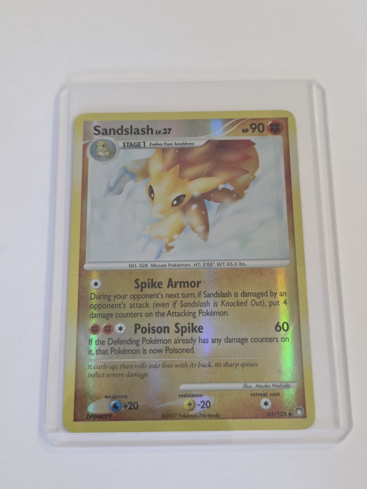 Sandslash 61/123 Mysterious Treasures Reverse Holo