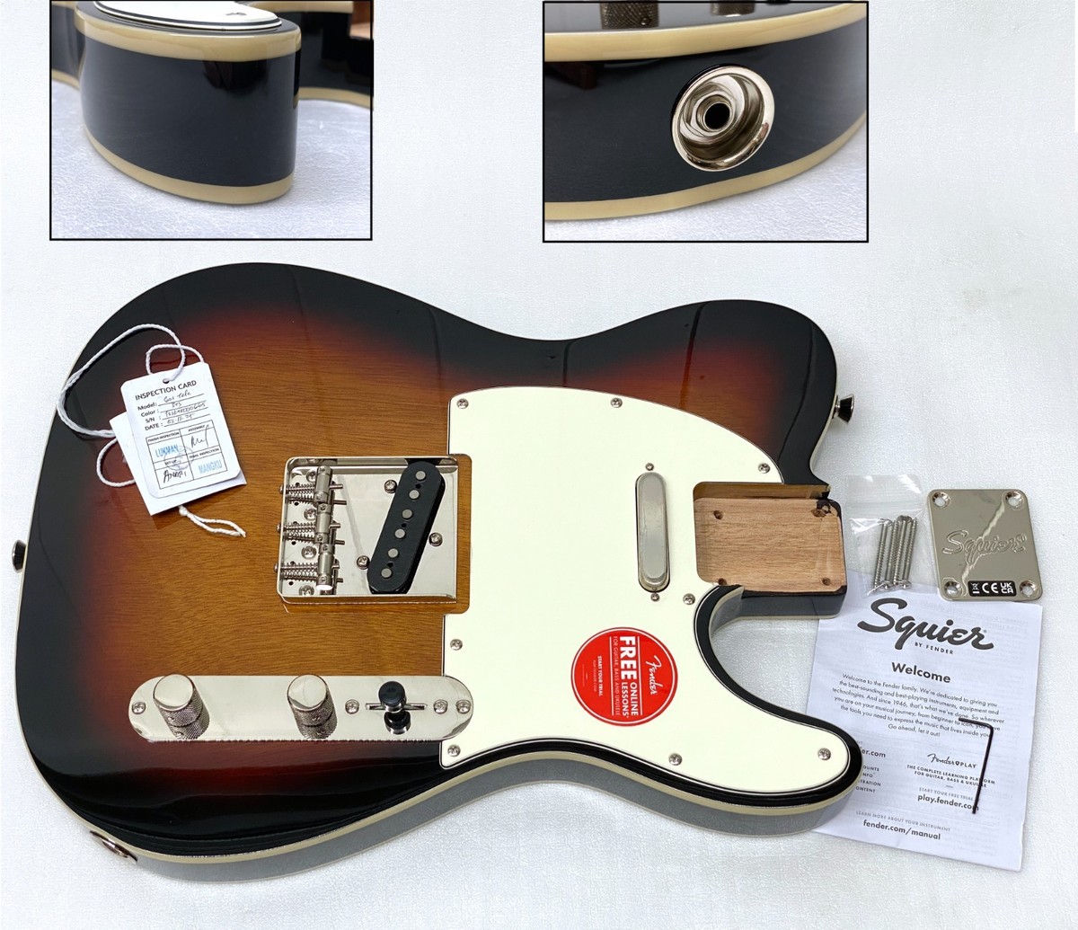 Genuine FULL THICKNESS Classic Vibe Fender Squier 60's CUSTOM TELE