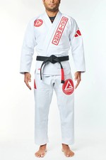 GRACIE BARRA ADIDAS ROOTS WEISSER KIMONO FÜR BJJ BRASILIANISCHES JIU JITSU NEU MIT ETIKETT