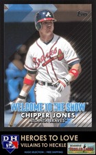 2022 Topps Welcome to the Show Gold #/75 Chipper Jones #WTTS-14 Braves SN