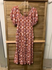 NWT Knox Rose Geometric Print Maxi Dress Womens Size XS