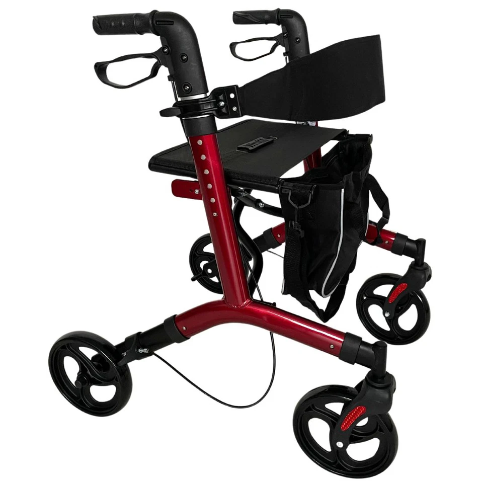 abc HOME | Rollator Leichtgewicht 7,3kg Alu | Ankipphilfe | klappbar, bis 130 kg