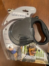 3) Coastal Pet Power Walker Retractable Dog Leash LARGE BLACK 16' to 110 pounds