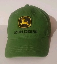 John Deere Hat Cap Stretch-fit Back Toddler One Size Green Embroidered
