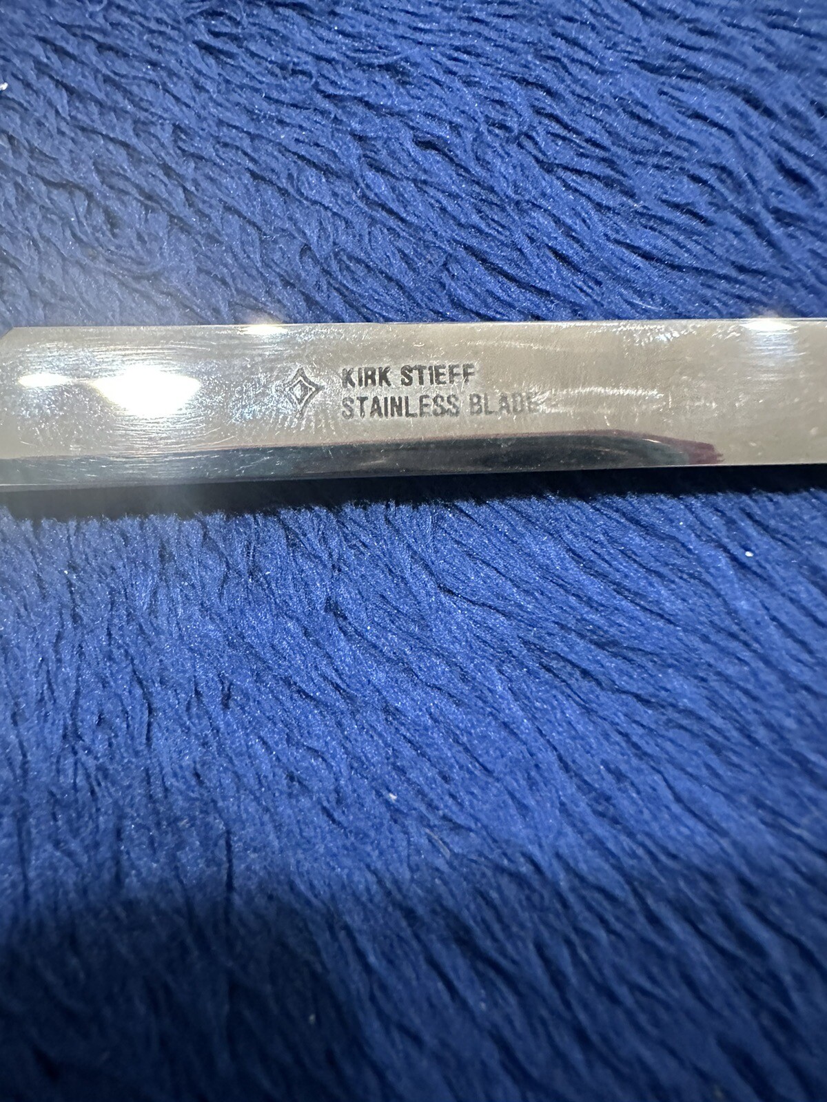 Vtg Kirk Stieff 8in Sterling/Stainless Letter Opener, Monogrammed, AMF