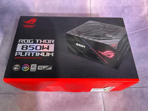 ASUS Rog Thor 850W Platinum Gaming Power Supply RGB/OLED Power Display Black