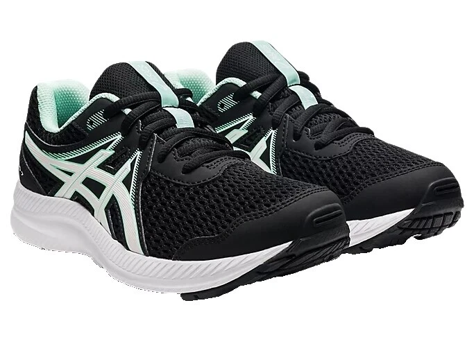 ASICS Negro Sintético Zapatos unisex para niños