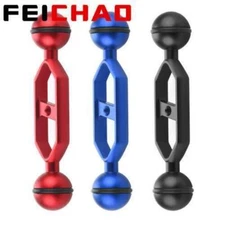 FEICHAO Diving Camera Bracket Mount Clamp Dual Ball Lighting Arm CNC Aluminum