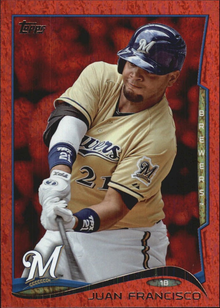 2014 (BREWERS) Topps Red Foil #535 Juan Francisco