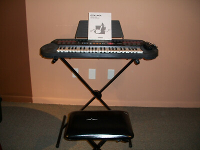 CASIO CTK-401 Portable Keyboard Synthesizer 49 Keys + Stand, Stool,Adapter,Rack