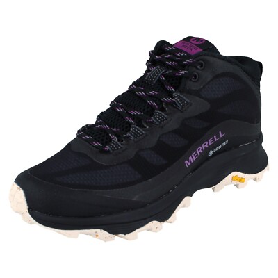 Damen Merrell MOAB Speed Mid GTX J135414 Goretex Wanderschuh, Schwarz
