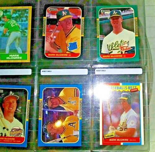 1987 Mark McGwire RC & Jose Cancesco RC NM/MT TOPPS DONRUSS FLEER LOT OF 15!!! - Picture 3 of 5