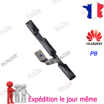 Kit Boutons Volume Et Power D'origine Pour Huawei P8 Lite (modèle ALE-L21) - Pièce D'occasion
