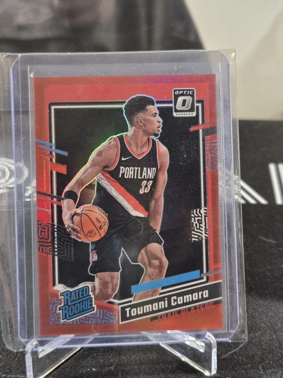 2023-24 Panini Donruss Optic - Rated Rookie Red Prizm #204 Toumani Camara /99