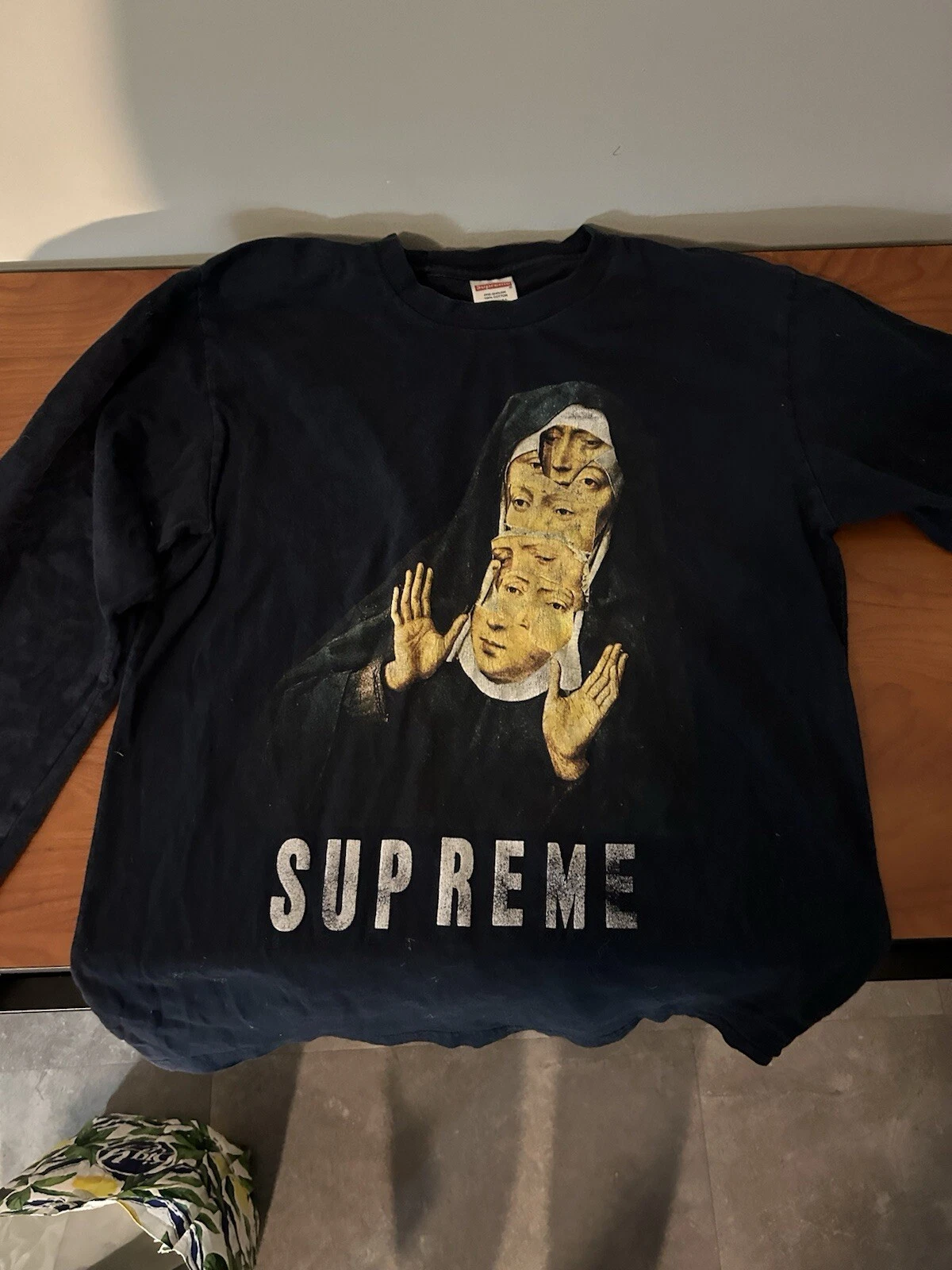T shirt vintage manches longues, Supreme, taille M