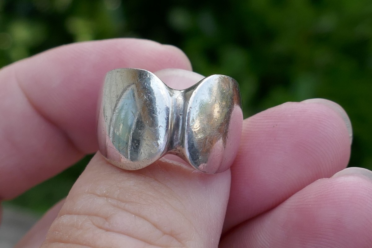 Vintage Mid Century Modern Georg Jensen Sterling Silver Ring