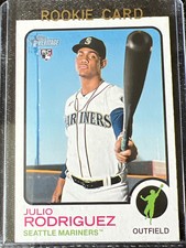 2022 Topps Heritage High Number Julio Rodriguez Player Icon Color Swap SP #700