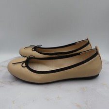 Bloch Ballet Flats Shoes Women US 6 EU 37 Beige Cappuccino Matte Leather Nashira