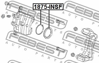 1875-INSF FEBEST Repair Kit, brake caliper for BUICK,BUICK (SGM),CHEVROLET,CHEVR