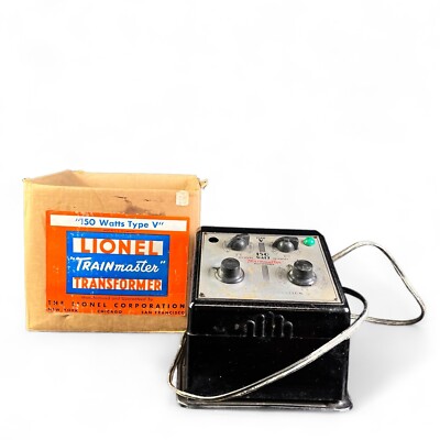 Lionel 150 Watt Type V Trainmaster Transformer In Original Box Untested