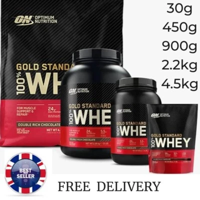 Optimum Nutrition Gold Standard 100% Whey Protein Powder 24g/900g /2.2kg/4.5kg